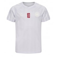 Koszulka piłkarska Dania Christian Eriksen #10 Strój wyjazdowy MŚ 2022 tanio Krótki Rękaw